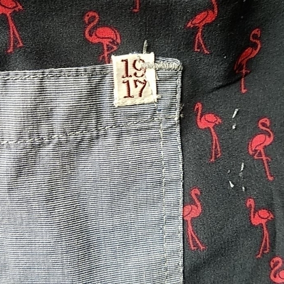 Swim Pink Flamingo Cargo Pocket Blue Trunks - Picture 8 of 13